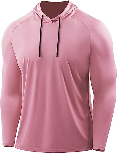CADMUS Men's Workout Long Sleeve Fishing Shirt UPF 50+ Sun Dry Dry Hoodie