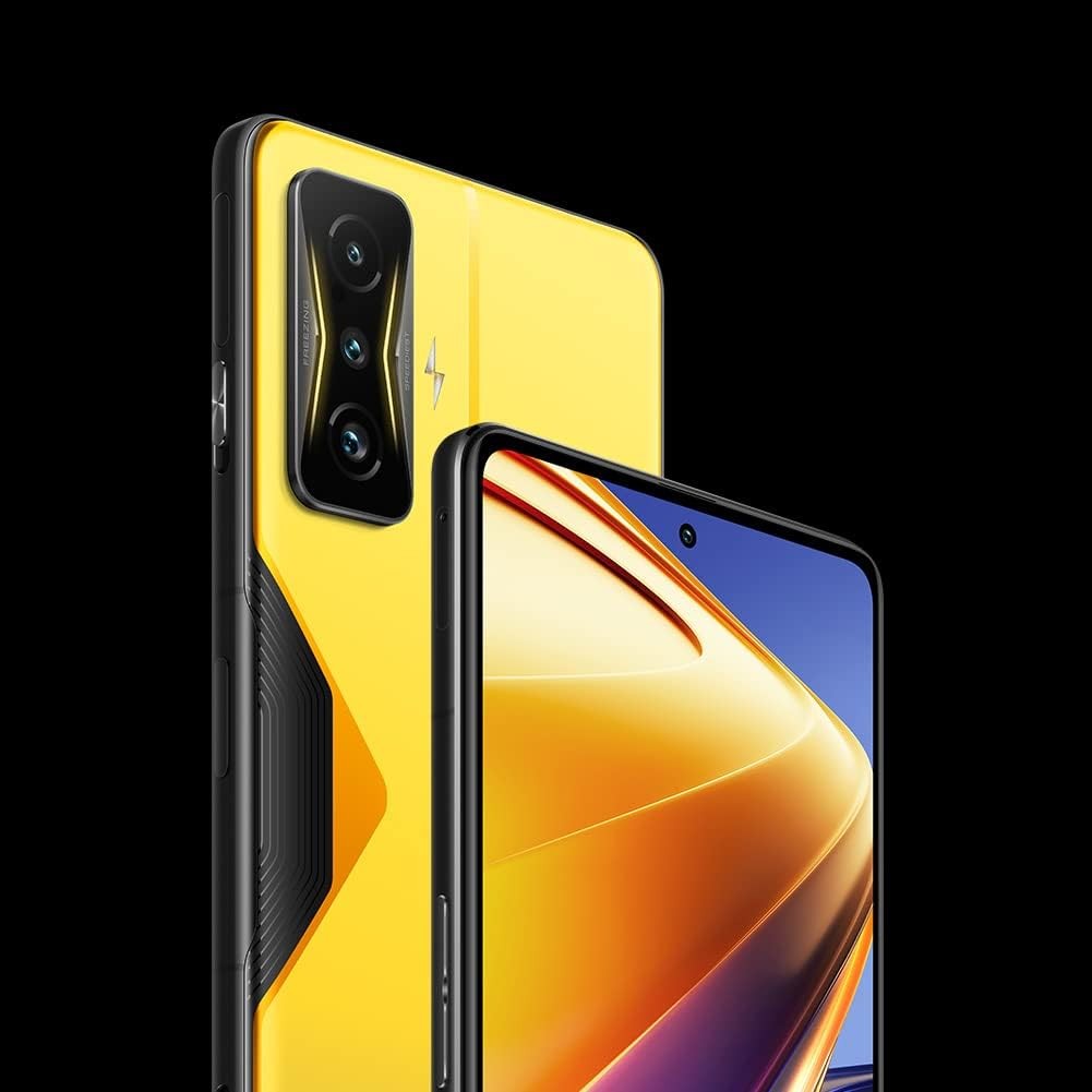 Poco F4 GT 5G + 4G LTE 256GB + 12GB Factory Unlocked 6.67" 120Hz 64Mp Triple Camera (Not Verizon Sprint Boost Cricket Metro At&T) + (w/Fast Car Charger Bundle) (Cyber Yellow)