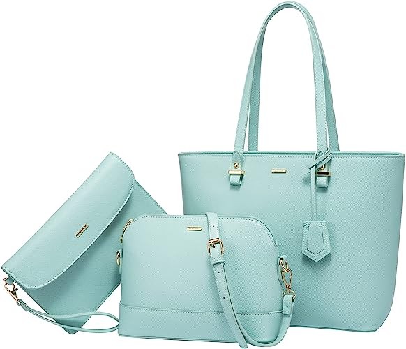 Women's Tote Shoulder Bag Tote Tote Hobo 3 Piece Wallet Set