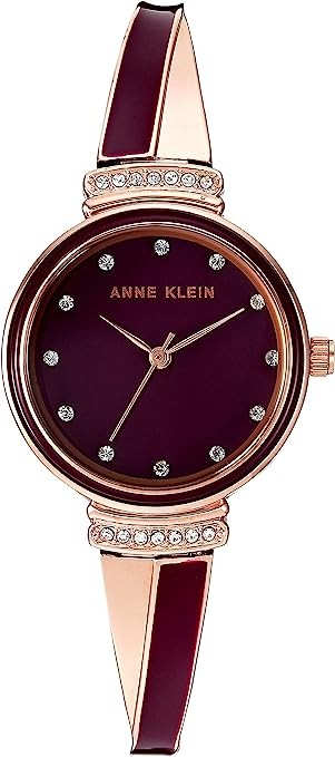 Anne Klein Womens Premium Crystal Bracelet Watch Set